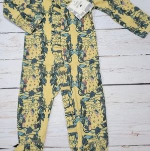 Kate Quinn LS Ruffle Zip Footy- Fairies 6-9m